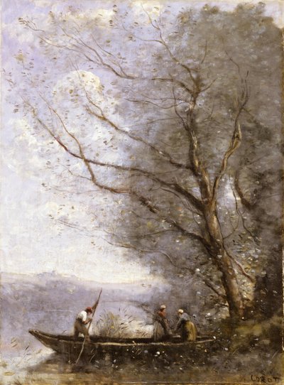 Der Fährmann von Jean Baptiste Camille Corot